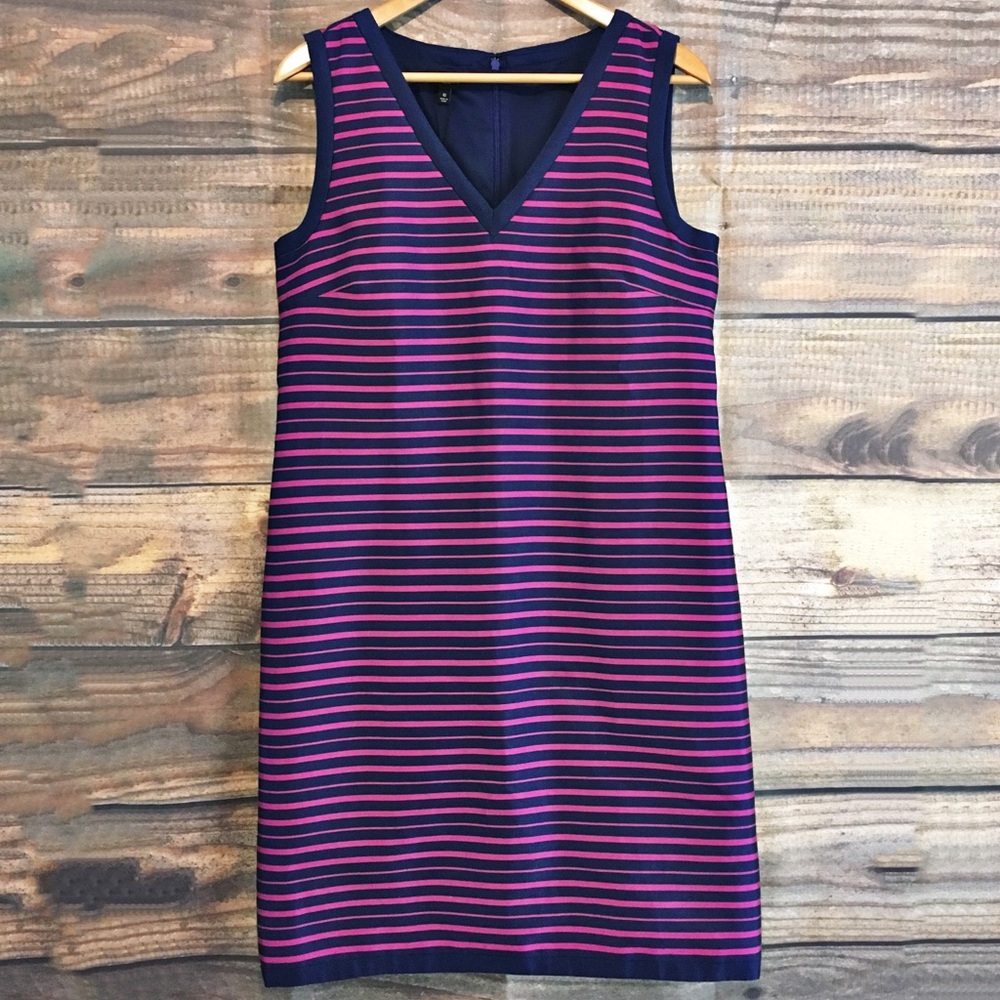 Talbots NWT Silk Striped Sheath Dress 10